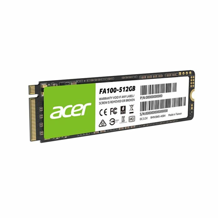 דיסק קשיח Acer FA100 NVMe PCIe SSD 512GB,BL.9BWWA.119