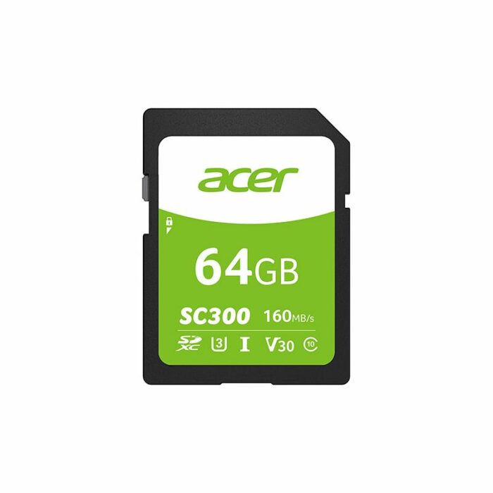 כרטיס זיכרון Acer SC300 High-speed 4K SD Card 64GB