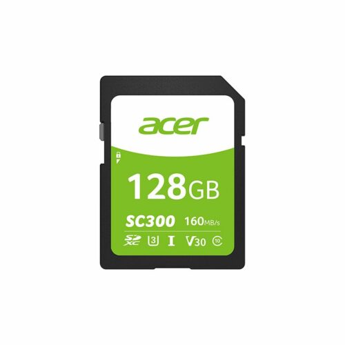 כרטיס זיכרון Acer SC300 High-speed 4K SD Card 128GB