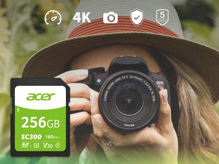 כרטיס זיכרון Acer SC300 High-speed 4K SD Card