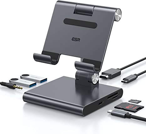 תחנת עגינה ESR 8-in-1 Portable Stand USB-C Hub